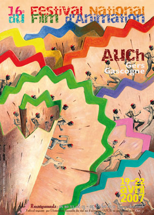 affiche du festival 2007 du film d'animation d'Auch