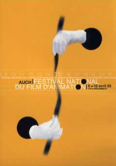 affiche du festival 2005 du film d'animation d'Auch